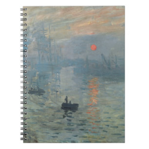 Claude Monet Impression Sunrise Soleil Levant Notizblock