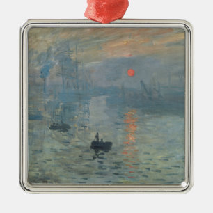 Claude Monet Impression Sunrise Soleil Levant Ornament Aus Metall