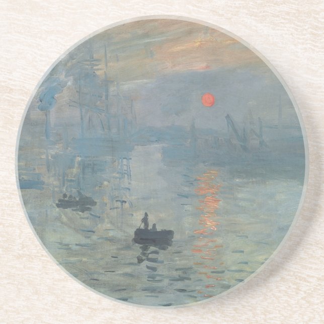 Claude Monet Impression Sunrise Soleil Levant Untersetzer (Vorne)