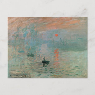 Claude Monet - Impressionismus, Sonnenaufgang, Postkarte