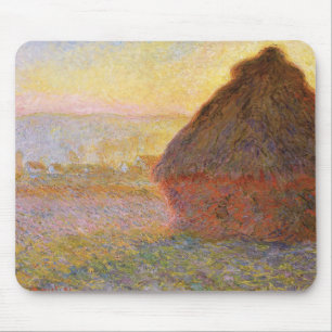 Claude Monet Impressionist Painting Graystaks I Mousepad