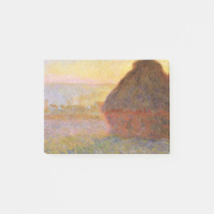 Claude Monet Impressionist Painting Graystaks I Post-it Klebezettel
