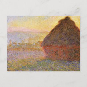 Claude Monet Impressionist Painting Graystaks I Postkarte