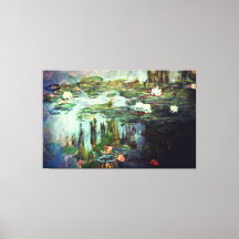 Claude Monet Impressionist Painting Water Lilies