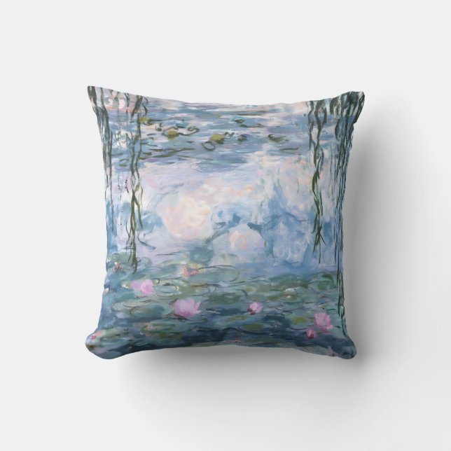 Claude Monet Impressionist Water Lillies Painting Kissen (Vorderseite)