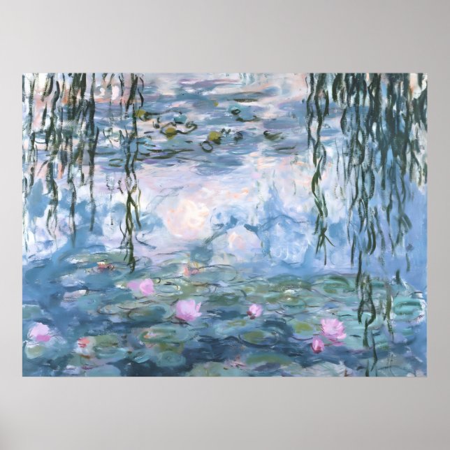 Claude Monet Impressionist Water Lillies Painting Poster (Vorne)