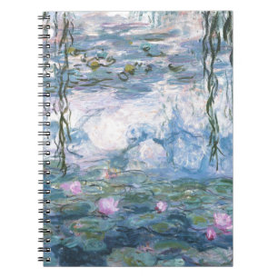 Claude Monet impressionistische Lilien des Wassers Notizblock