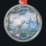Claude Monet impressionistische Lilien des Wassers Ornament Aus Metall<br><div class="desc">Impressionistische Landschaftsmalerei von Claude Monet - Klassische Meisterwerke - Claude Monets beeindruckende Malserie - Claude Monet beeindruckende Lilien mit beeindruckendem Wasserbild</div>