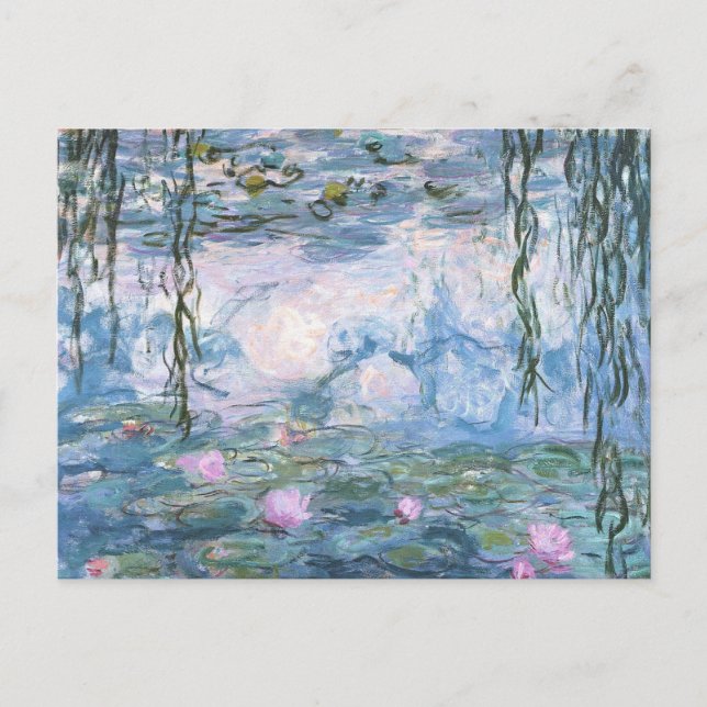 Claude Monet impressionistische Lilien des Wassers Postkarte (Vorderseite)