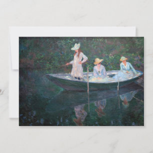 Claude Monet - In dem norwegischen Boot Dankeskarte