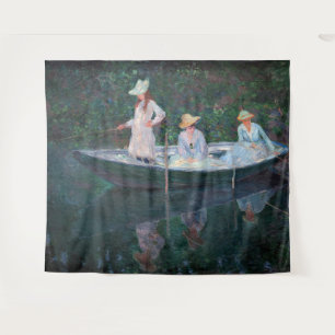 Claude Monet - In dem norwegischen Boot Wandteppich