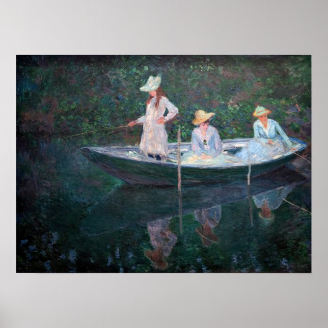 Claude Monet - In der Nordsee bei Giverny Poster (Vorne)