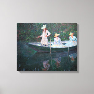 Claude Monet - In der Norvegienne-Boot in Giverny Leinwanddruck