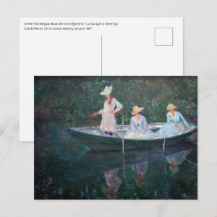 Claude Monet - In der Norvegienne in Giverny Postkarte