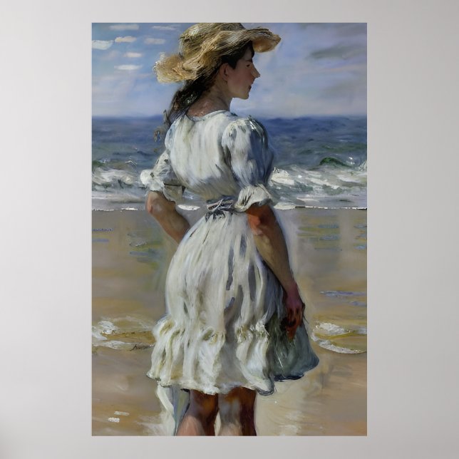 Claude Monet Inspirierte Landschaft Poster (Vorne)