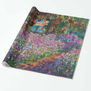 Claude Monet - Ire in Monets Garden Fine Art Geschenkpapier