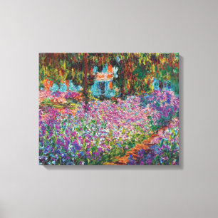 Claude Monet - Ire in Monets Garden Fine Art Leinwanddruck