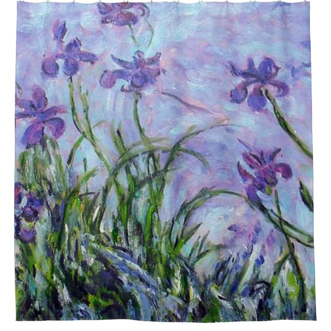 Claude Monet Iris Duschvorhang (Vorderseite)