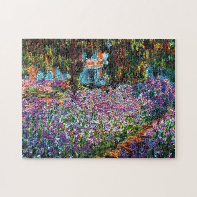 Claude Monet: Iris in Monets Garten Puzzle (Horizontal)