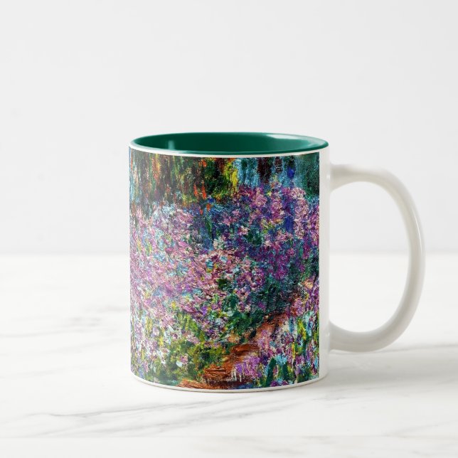 Claude Monet: Iris in Monets Garten Zweifarbige Tasse (Rechts)