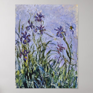 Claude Monet - Iris Mauves Poster