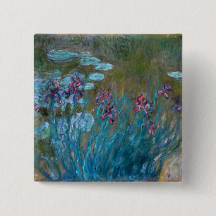 Claude Monet: Iris und Wasser-Lilien Button