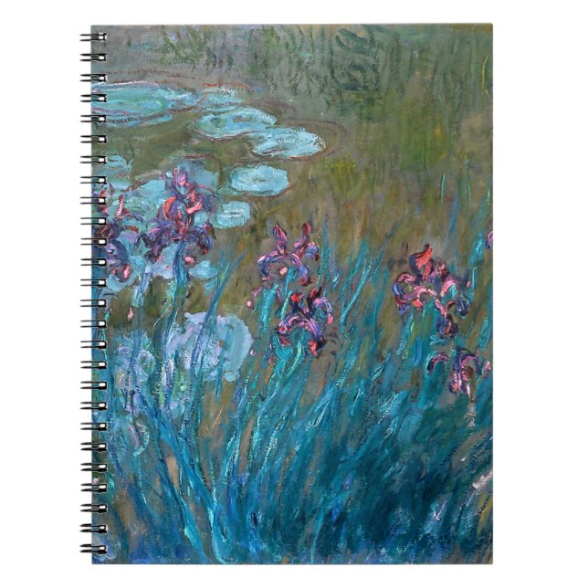 Claude Monet: Iris und Wasser-Lilien Notizblock (Vorderseite)
