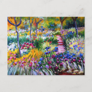 Claude Monet: Irisgarten in Giverny Postkarte