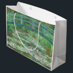Claude Monet Japanese Footbridge. Impressionismus Große Geschenktüte<br><div class="desc">Claude Monet "Japanese Footbridge" Geschenktasche.</div>