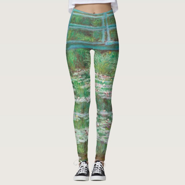 Claude Monet Japanese Footbridge. Impressionismus Leggings (Vorderseite)