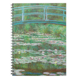 Claude Monet Japanese Footbridge. Impressionismus Notizblock