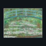 Claude Monet Japanese Footbridge. Impressionismus Postkarte<br><div class="desc">Claude Monet "Japanese Footbridge" Postkarte.</div>