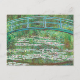 Claude Monet Japanese Footbridge. Impressionismus Postkarte
