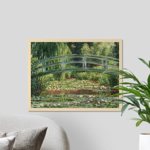 Claude Monet Japanese Footbridge Water Lily Pool Poster