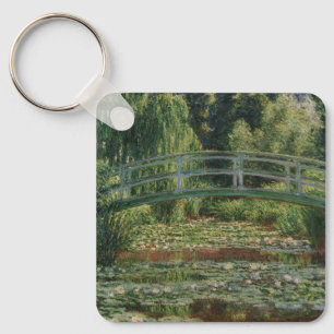 Claude Monet Japanese Footbridge & Water Lily Pool Schlüsselanhänger