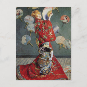 Claude Monet Japanese Kimono Postkarte