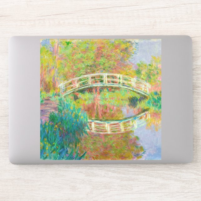 Claude Monet - Japanische Brücke, Giverny Aufkleber (Computer)