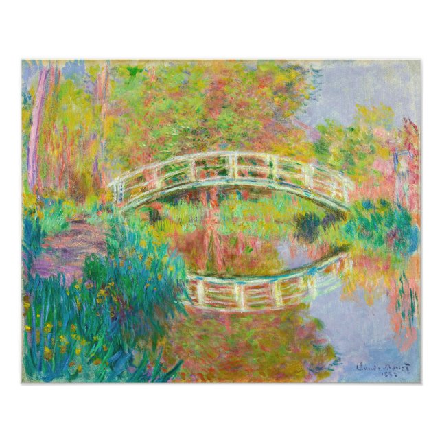 Claude Monet - Japanische Brücke, Giverny Fotodruck (Vorne)