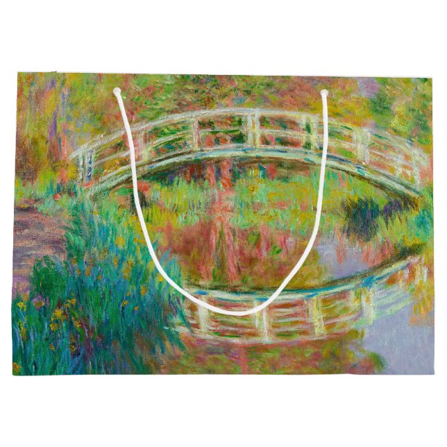 Claude Monet - Japanische Brücke, Giverny Große Geschenktüte (Rückseite)