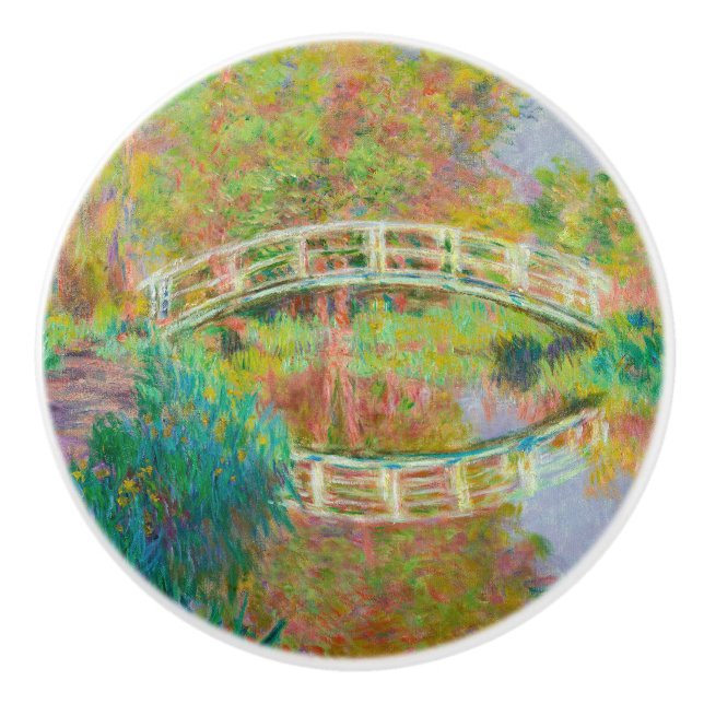 Claude Monet - Japanische Brücke, Giverny Keramikknauf (Vorderseite)