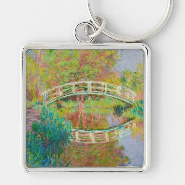Claude Monet - Japanische Brücke, Giverny Schlüsselanhänger (Vorne)