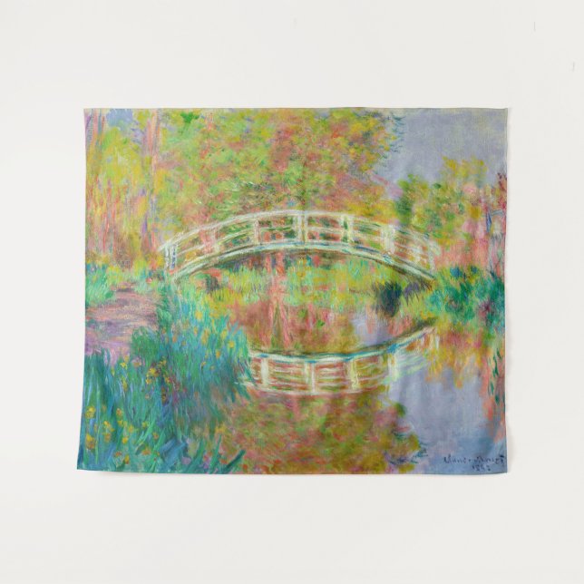 Claude Monet - Japanische Brücke, Giverny Wandteppich (Vorderseite (Horizontal))