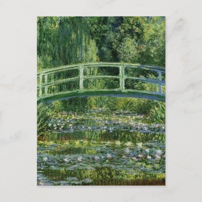 Claude Monet - Japanische Brücke Postkarte (Vorderseite)