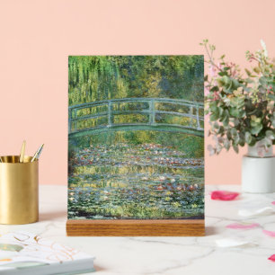 Claude Monet Japanische Brücke Seerosen Kunst Acrylschild