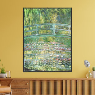 Claude Monet Japanische Brücke Seerosen Kunst Leinwanddruck