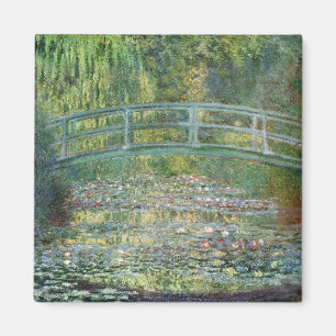 Claude Monet Japanische Brücke Seerosen Kunst Magnet
