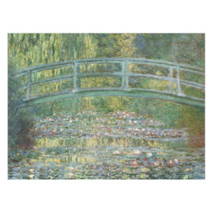 Claude Monet Japanische Brücke Seerosen Kunst Tischdecke