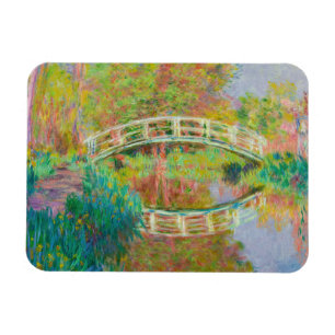 Claude Monet - Japanische Fußgängerbrücke, Giverny Magnet