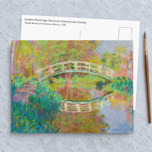 Claude Monet - Japanische Fußgängerbrücke, Giverny Postkarte