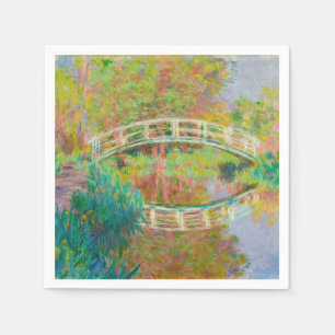 Claude Monet - Japanische Fußgängerbrücke, Giverny Serviette